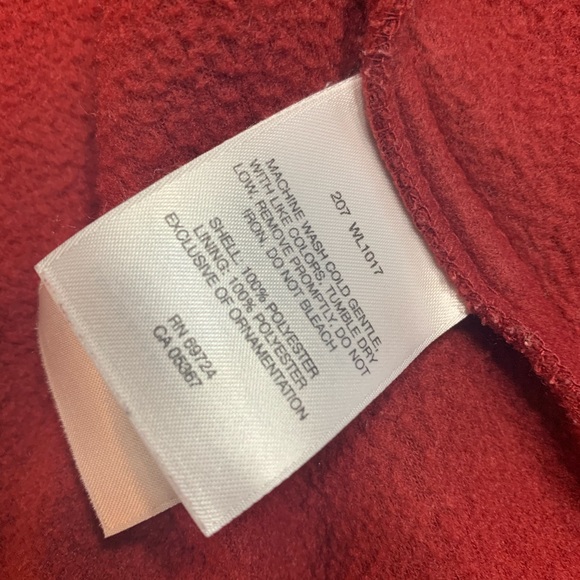 🦉/ Columbia Maroon Fleece Full-Zip Vest Sz M - Picture 7 of 9